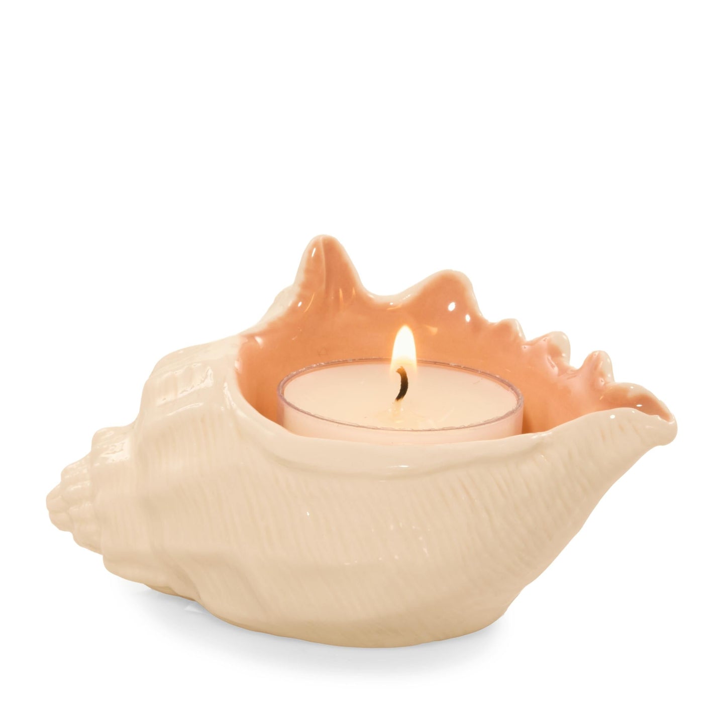 Seashell Tea Light Candle Holder (S1AB9)