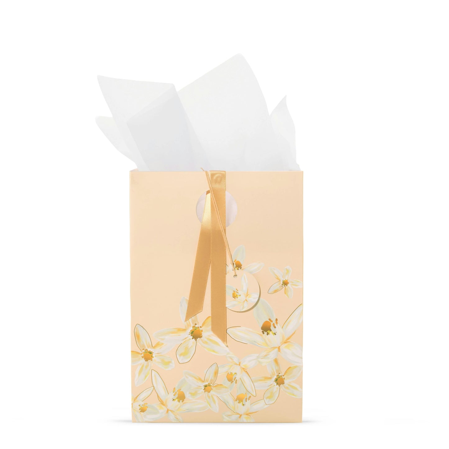 Peach Jasmine Floral Gift Bag (S1VTL)