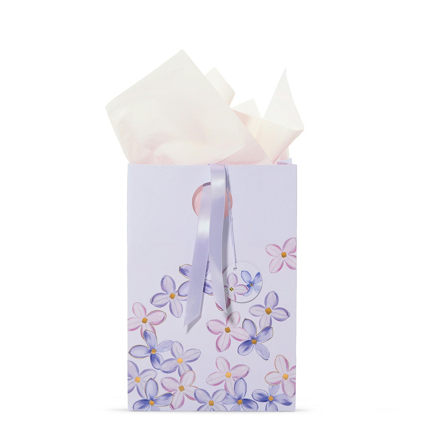 Purple Lilac Floral Gift Bag (S1FTH)