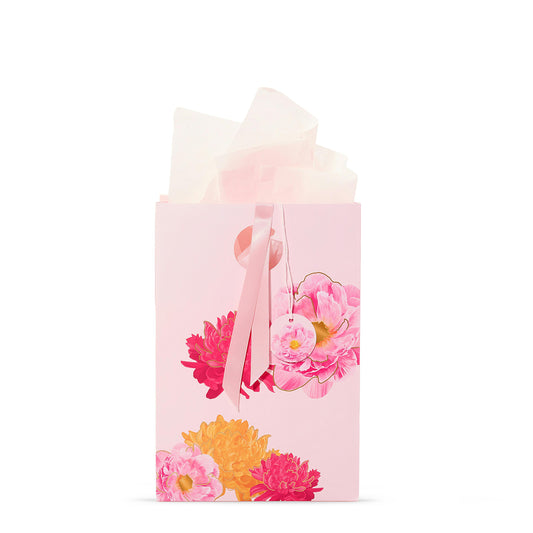 Pink Peony Floral Gift Bag | Classic Pick